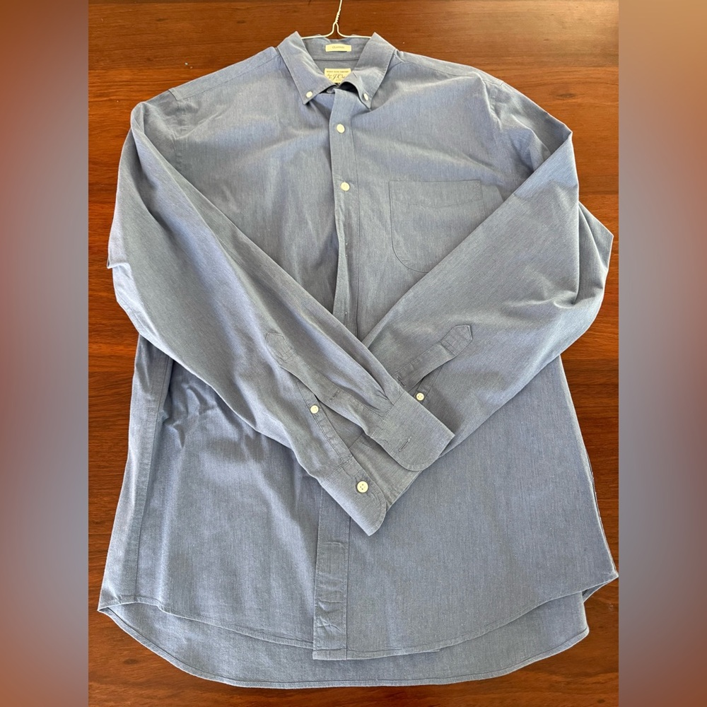 J Crew Classic Fit Stretch Men’s Button Down Shirt